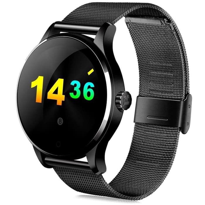 Smartwatch Lemfo K88H Jam Tangan Android Smart Watch Kulit / Stainless Paling Murah