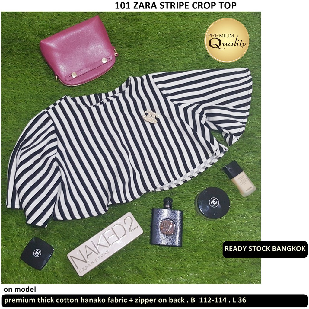 Zaraa Stripe Crop Top Bangkok