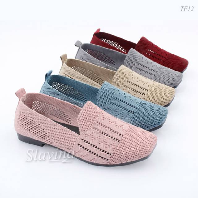 Sepatu Slavina Glassy Flat TF12