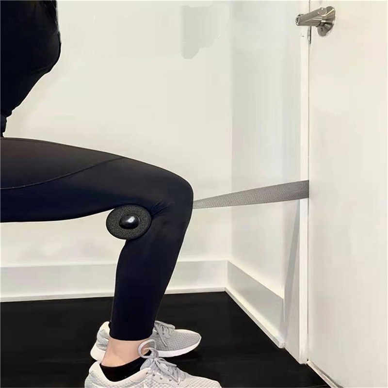 Hamstring Strap Adjustable Portable Alat Bantu Latihan Otot Perut Untuk Fitness / Gym / Yoga