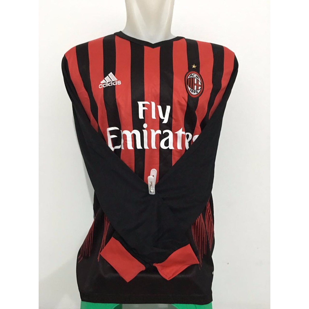 EXCLUSIVE jersey ac milan home ls longsleeve 2016 / 2017 LIMITED