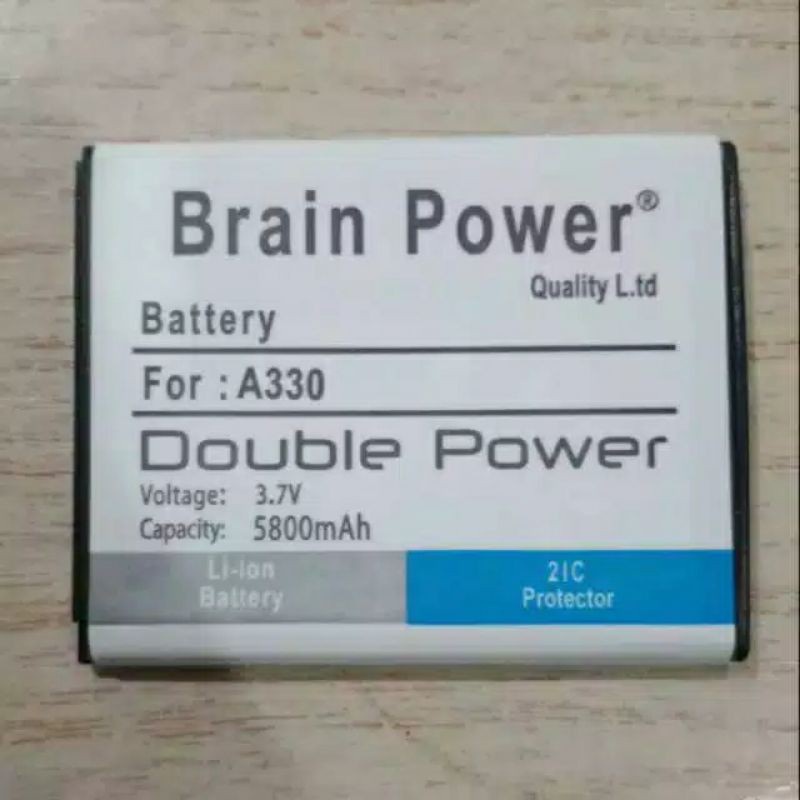 Double Power Battery Batere Batre Baterai Brain Power Mito A330 BA-00072 BA00072