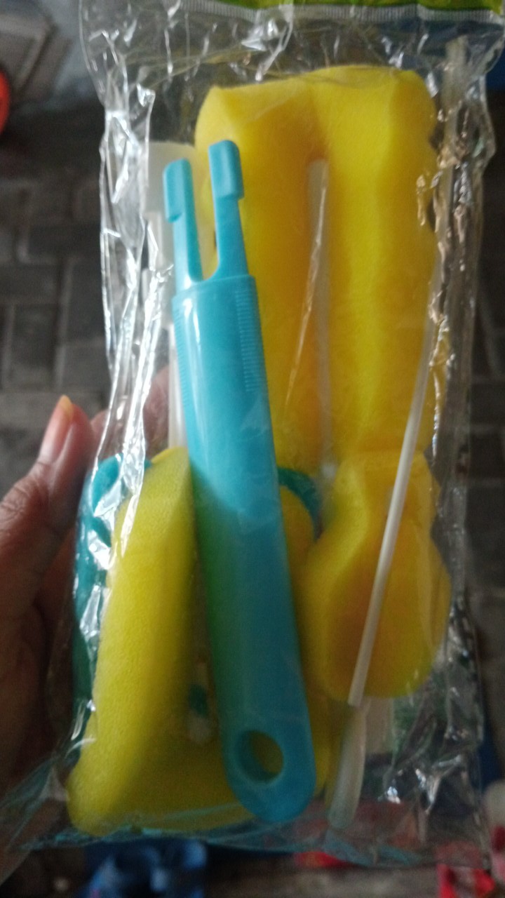 Sikat Botot Sponge Sangat Lembut Dan Kuat 1 Set 4 Pcs