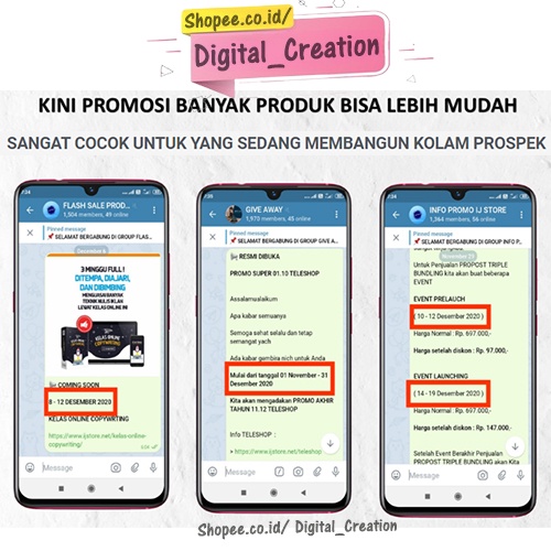 Optimasi Telegram Group Marketing - Teknik Membangun Kolam Prospek | Materi Ebook