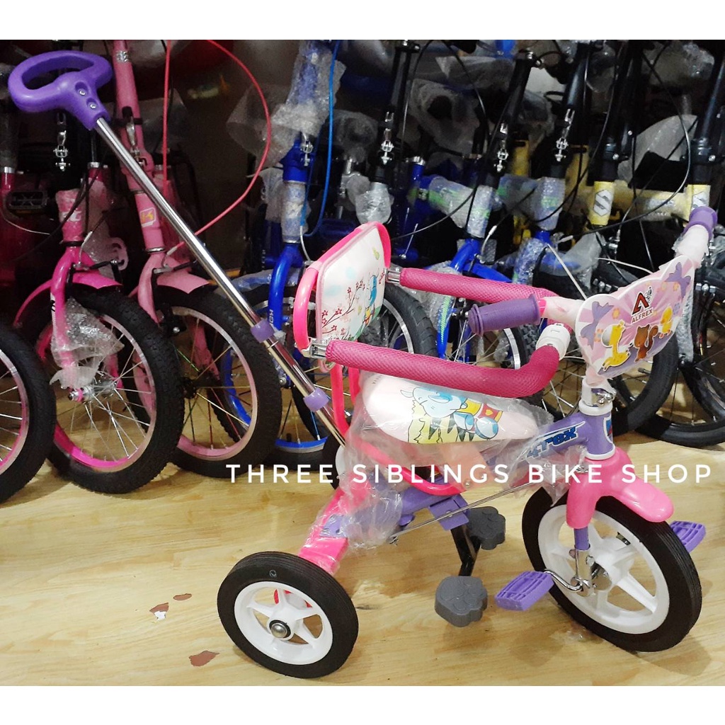 SEPEDA RODA TIGA ALFREX DENGAN DORONGAN JAGAAN & SENDERAN WARNA VIOLET