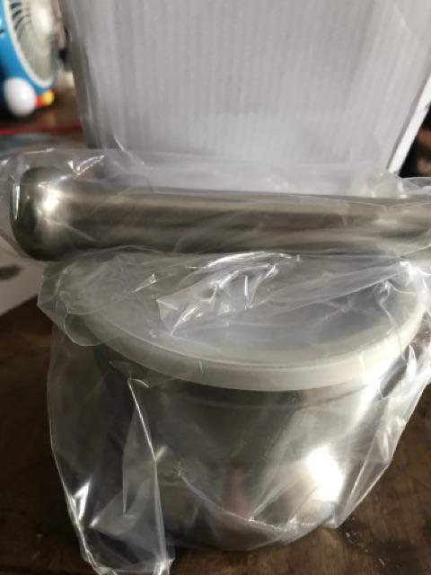 Cobek Pengahalus Bumbu Masakan Cobekan Stainless Stail Mortar Cowek Peralatan Dapur