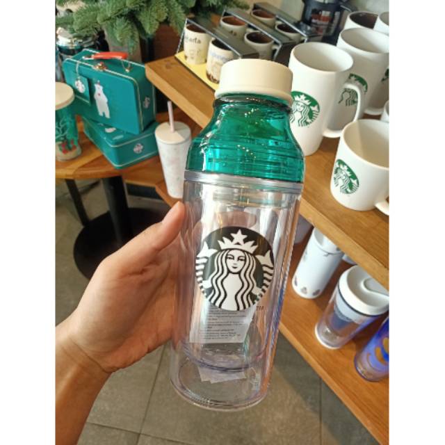 ORIGINAL GREEN WHITE STARBUCKS TUMBLER #013