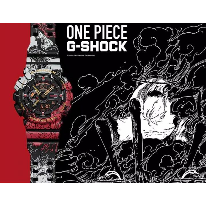 JAM TANGAN CASIO G-SHOCK X ONE PIECE ANIME ORIGINAL PLUS BOX PROMO  GA-110