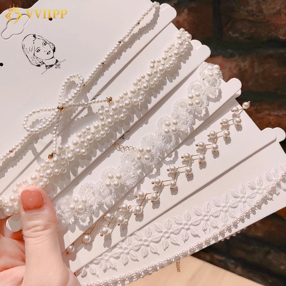 Korean Seed Beads Pearl Necklace Women Colorful String Beaded Short Choker Necklace Women Jewelry Accessories