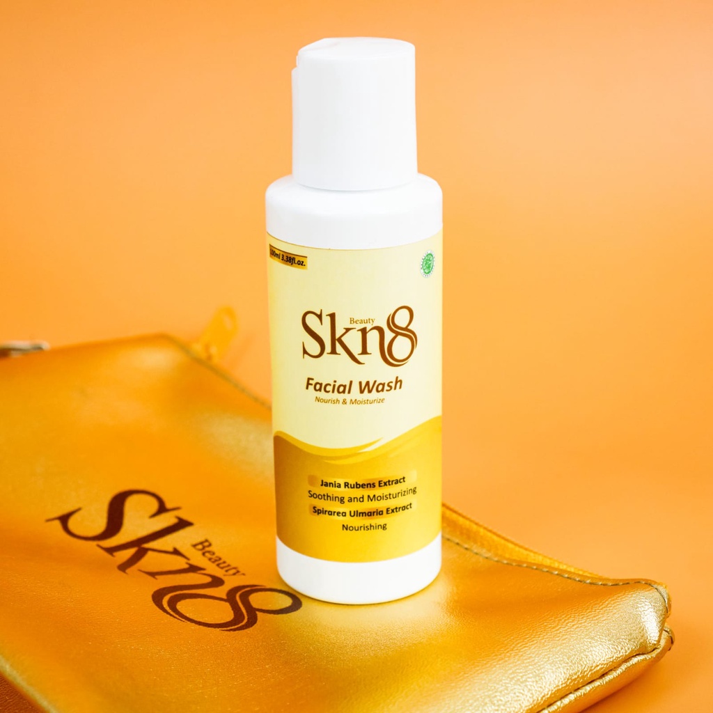 SKN8 Beauty 5 pcs + BONUS (Serum, Night Cream , Day Cream Facial Wash, Toner )+Watery Skin serum dan Creamy Skin Yogurt  / Paket Lengkap Kecantikan-3