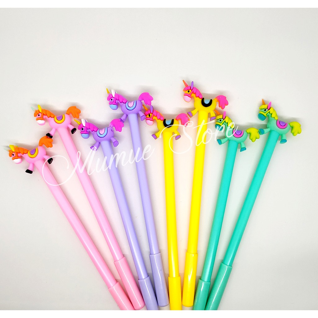 

12pcs pulpen gel PULPEN BERKARAKTER DOCKING HORSE /gel pen / Ink gel pen