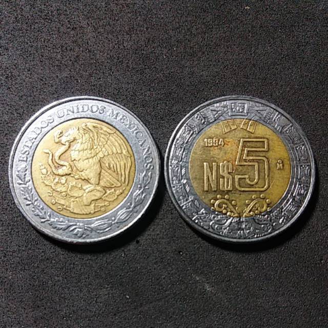 KOIN BIMETAL MEXICO 5 PESO