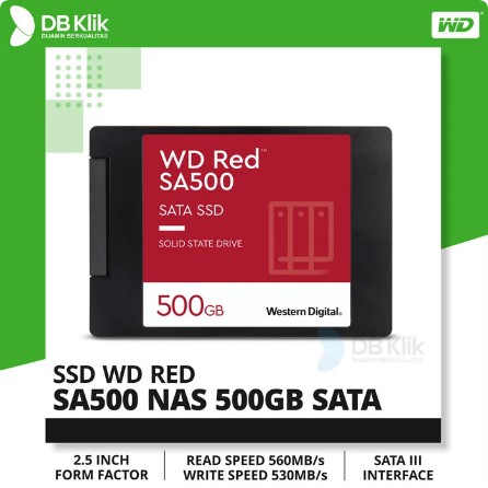 SSD WD RED SA500 NAS 500GB 2,5 SATA &quot; WD SA500 500GB &quot;