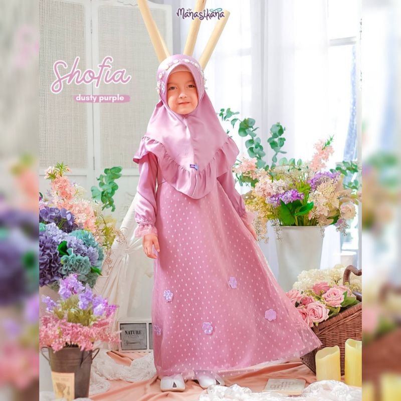 MANASIKANA - Baju gamis anak perempuan baju muslim anak perempuan Gamis anak putih