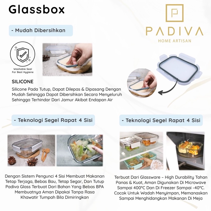 padiva glassbox food &amp; multipurpose storage