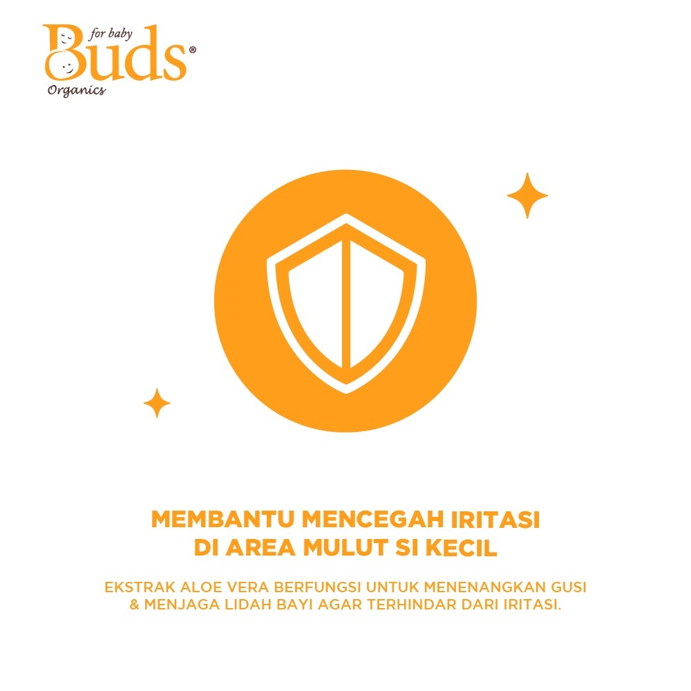 BUDS ORGANICS ORAL GEL FOR BABY TEETH&amp;GUMS  PASTA GIGI BAYI 0-1 THN AMAN TELAN exp 11/2024