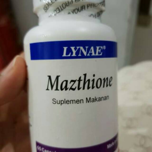 Mazthione Suplemen Gnc glutathione L plus 500mg original obat pemutih kulit badan