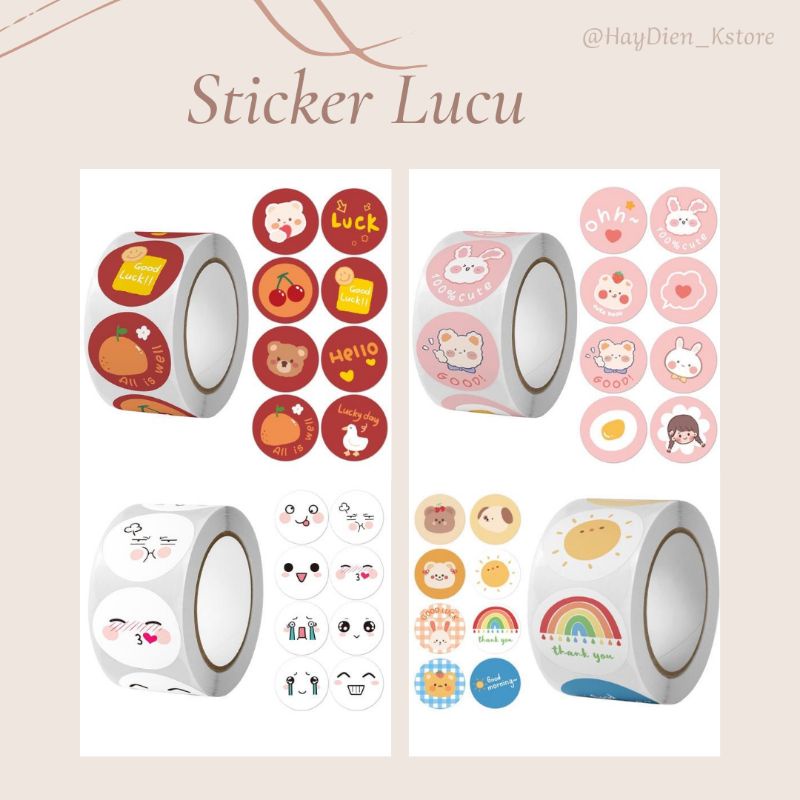 

(SATUAN) Sticker lucu/Sticker gemoy/Sticker cute/Sticker korea