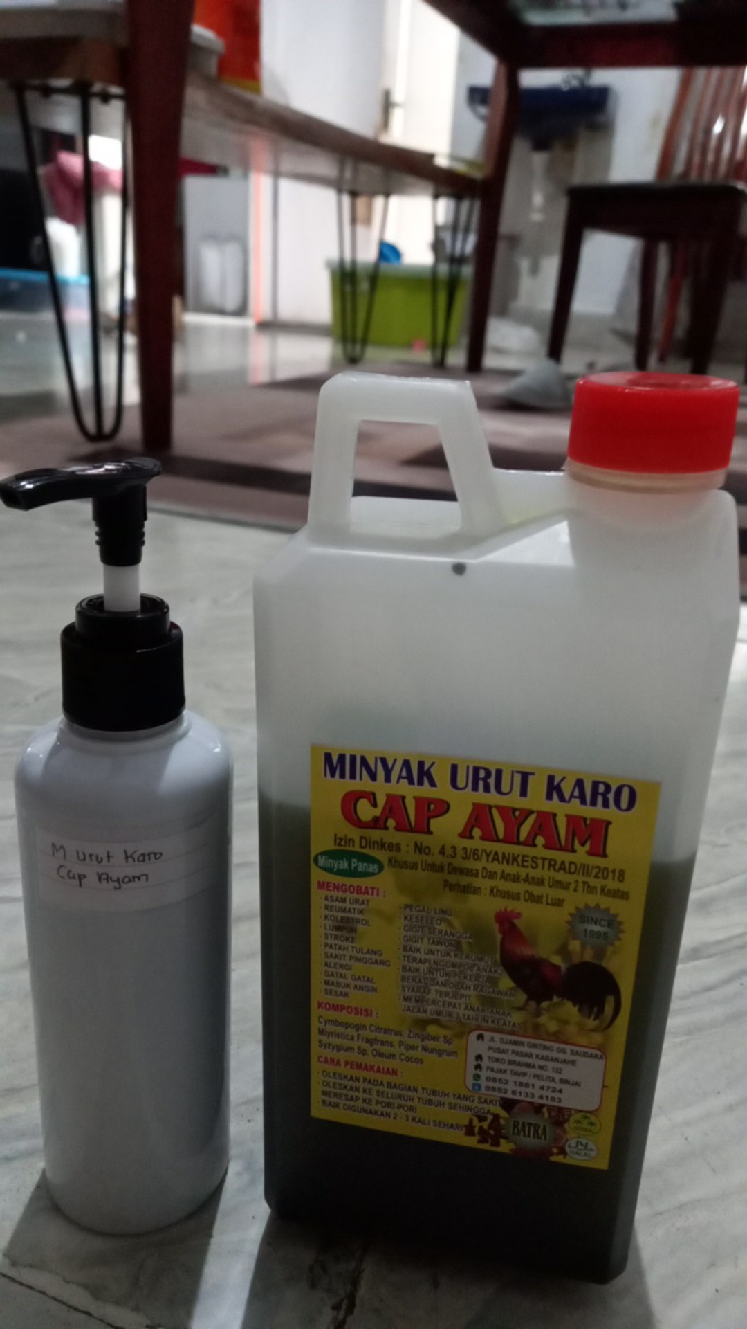 Minyak Karo Cap Ayam 1liter