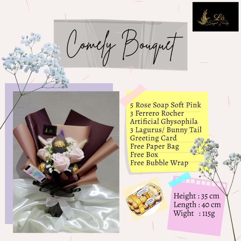 

COMELY BOUQUET / FLOWER SOAP X FERRERO ROCHER