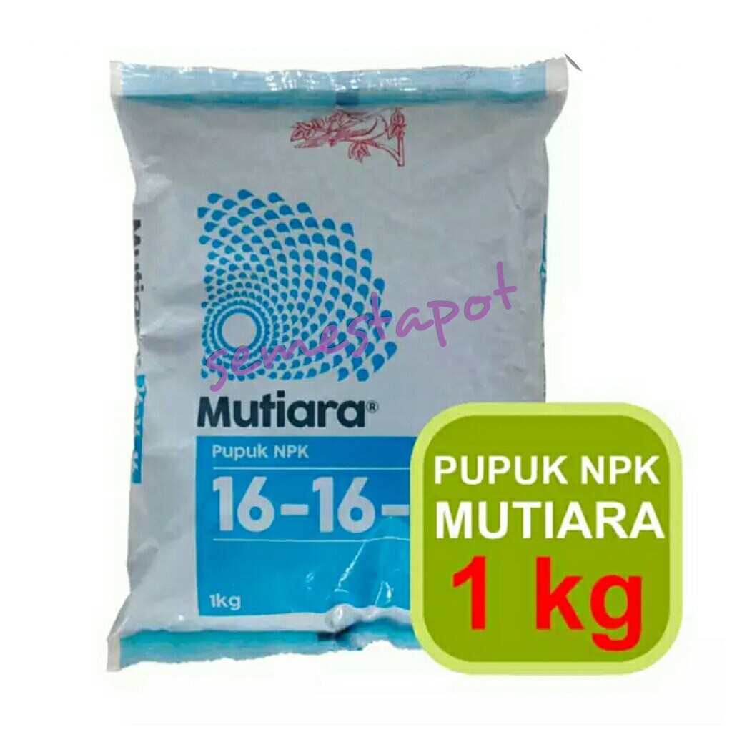 Pupuk Tanaman NPK Mutiara Yaramila16-16-16 1 Kg Kemasan Asli