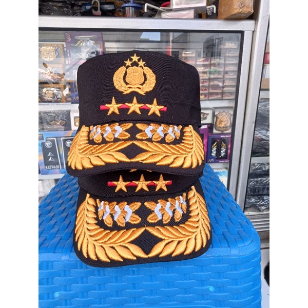 Topi Komando Polri Pati Bintang Tiga