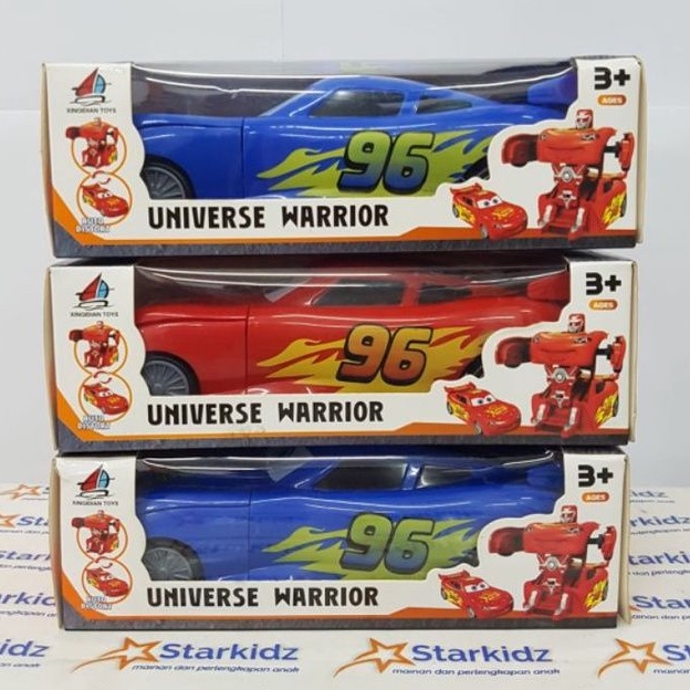 Mainan Anak Mobil Cars Mcqueen Universe Warrior Robot Mc Queen