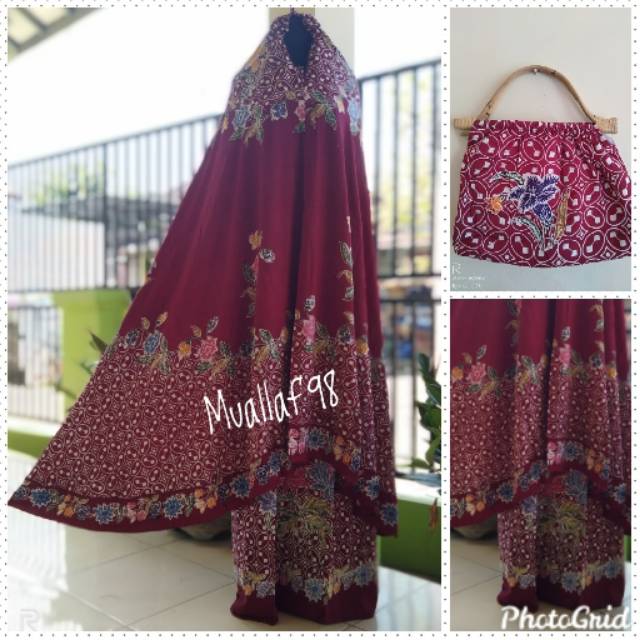 mukena encim merah ungu abu kunir tosca hitam
