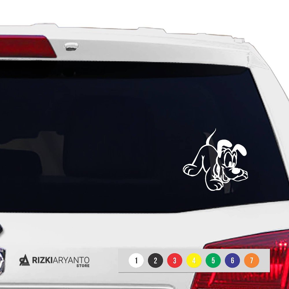 Stiker Kaca Mobil Pluto Mickey Mouse Sticker