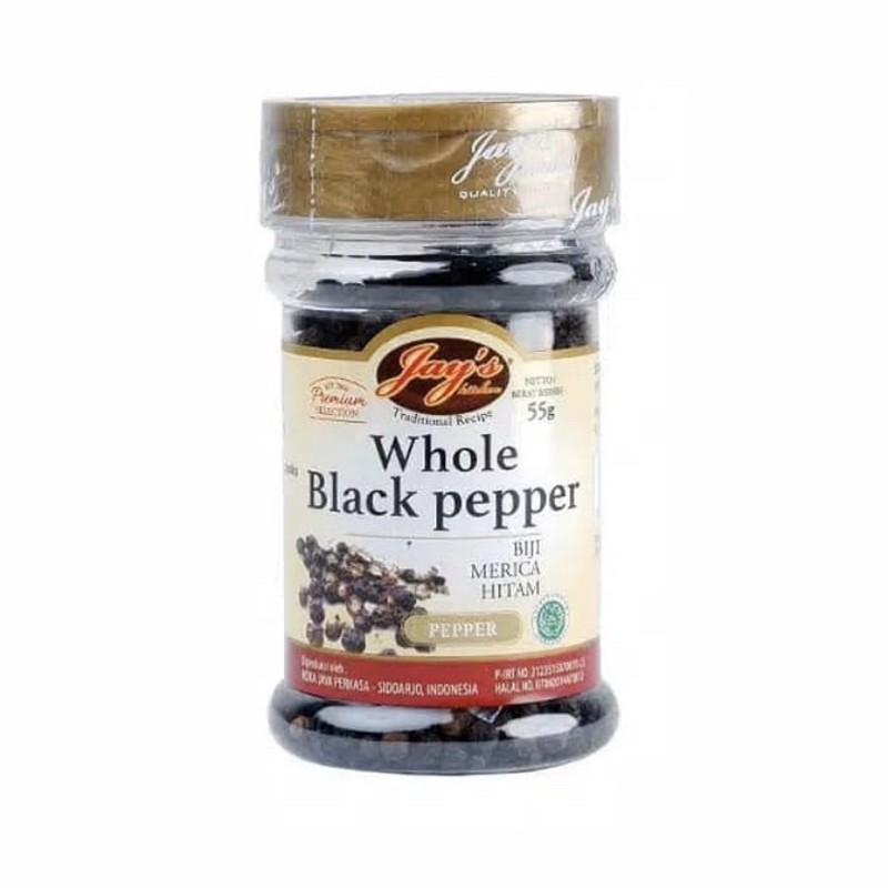 

Jay's whole black pepper 55 gr