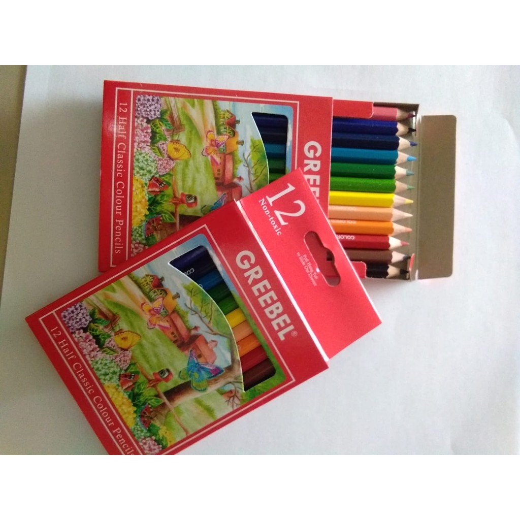 

GREEBEL 3012 12 Half Classic Colour Pencils