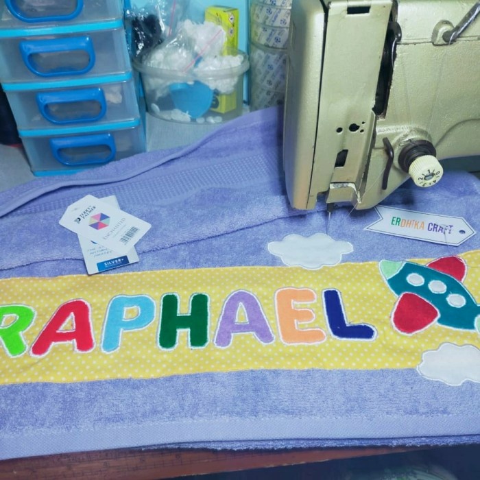 Handuk Anak Handuk Custom Bordir Handuk Nama Handuk bordir Nama