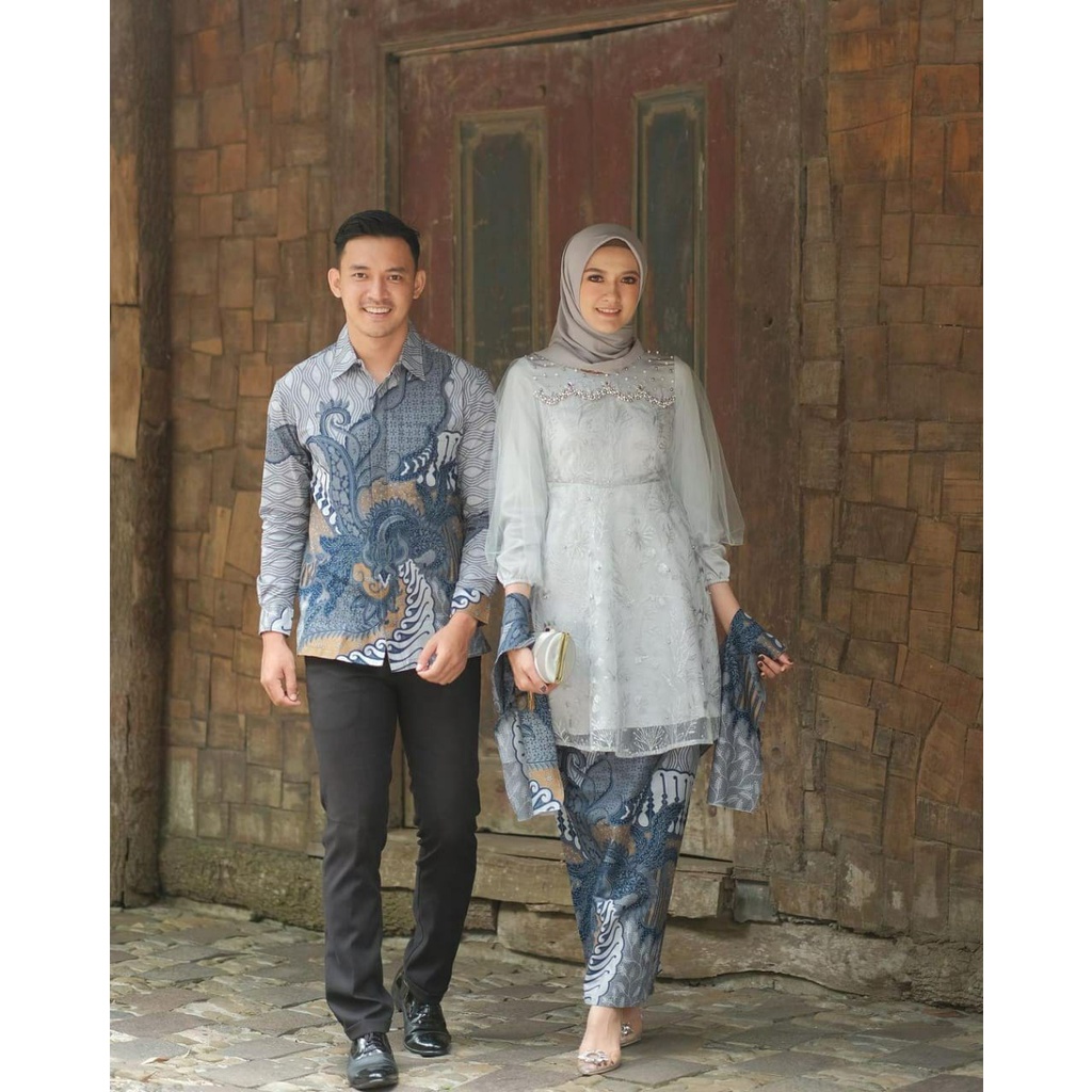 KHANSABATIK TERMURAH!!! ADA JUMBO BATIK COUPLE KEBAYA TUNANGAN LUNA TUNIK LILLAC AKITA BEST SERIES MODERN SERI KINAN