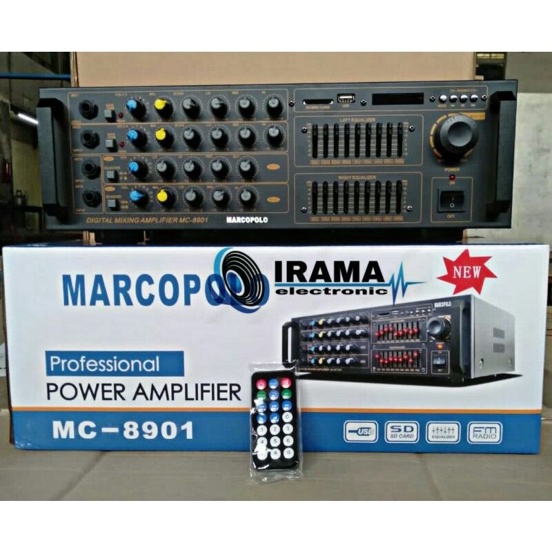 Power amplifier Marcopolo Mc-9801 ( 2 x 600watt ) Original