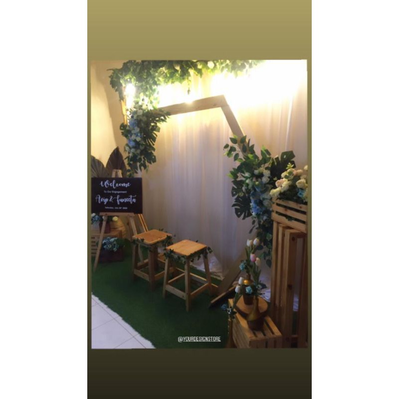 Paket Dekorasi Backdrop Lamaran/wedding//Akad Nikah