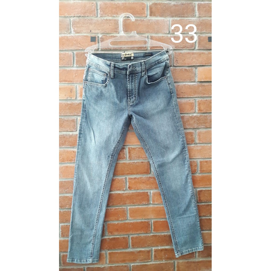 SLIMFIT ORIGINAL EQUIPMENT MANUFACTURER EMBA JEANS [KUALITAS PREMIUM] CELANA ORI PROMO