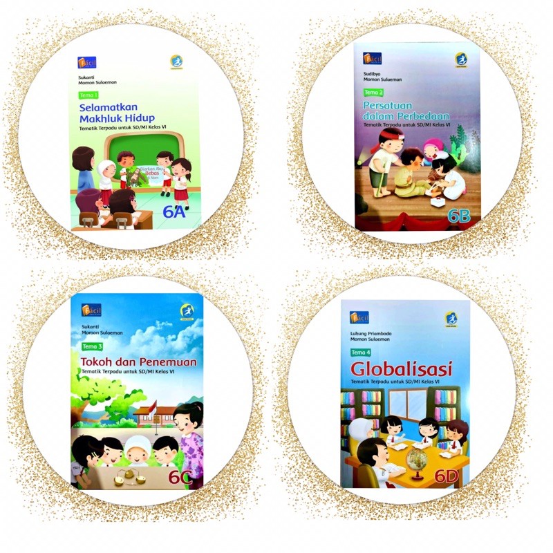 Paket tematik terpadu 6A,6B,6C,6D untuk kelas 6 SD/MI grafindo/facil