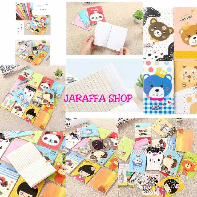 

JRA BUKU TULIS MINI NOTE BOOK MINI PORTBLE KARAKTER RANDOOM