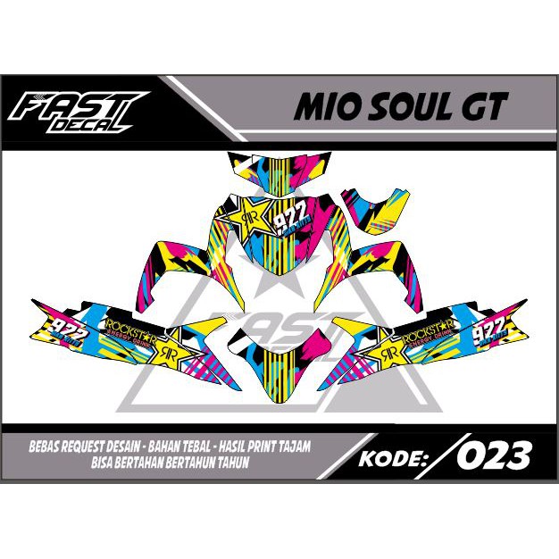 Decal stiker mio soul gt 110 023