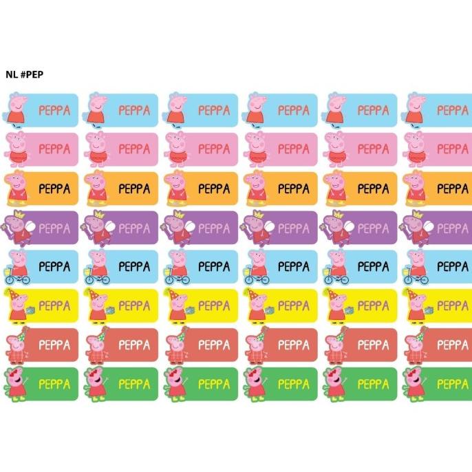 

GAM&^% STICKER LABEL ANAK BUKU SEKOLAH BT 21 / PEPPA PIG - LUCU DAN UNIK 'O@