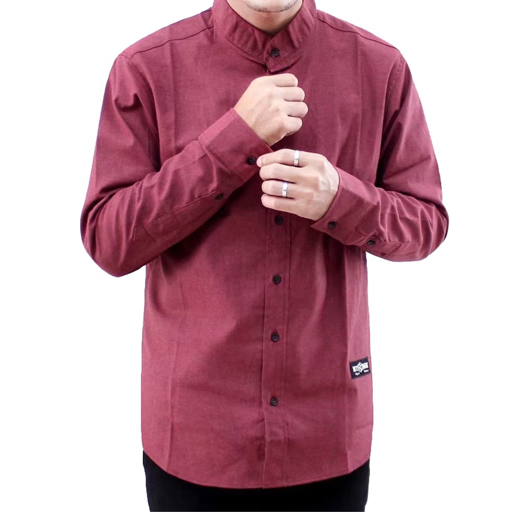 Kemeja Sanghai Pria Lengan Panjang