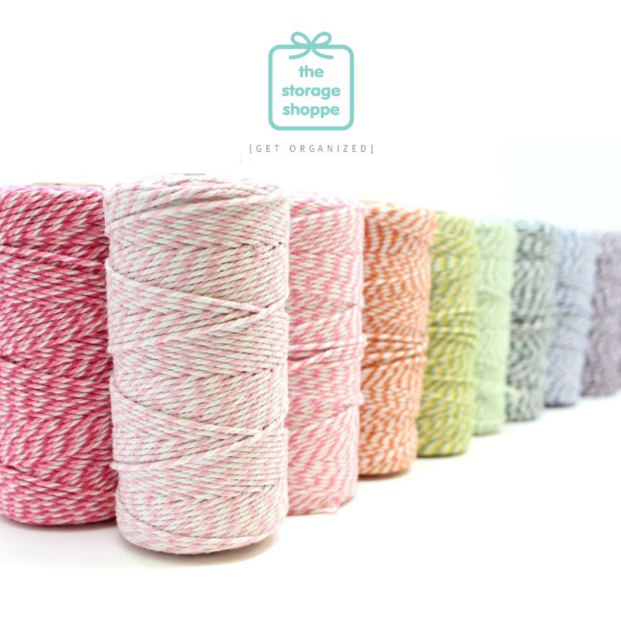 

The Storage Shoppe - Tali Kado Bakers Twine 100 meter 2 mm / Benang Ikat Katun Berkwalitas