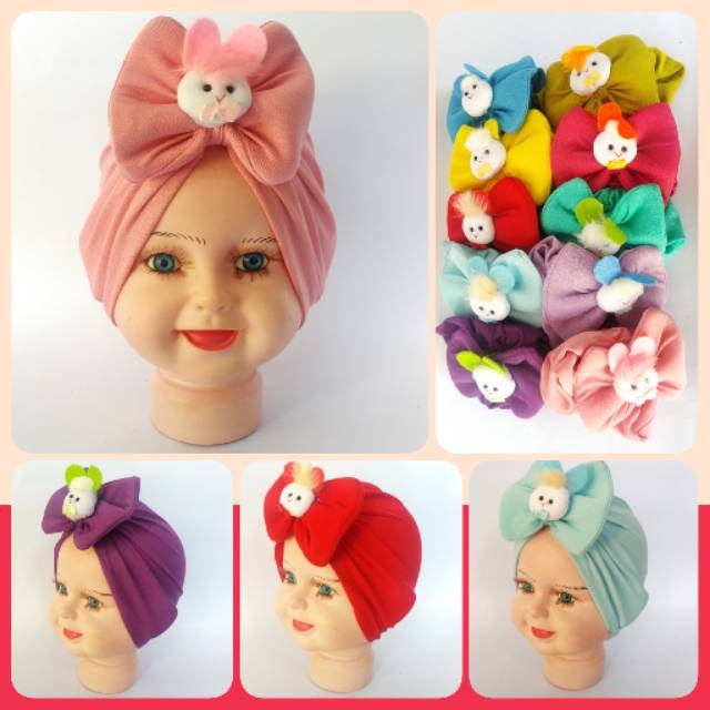 Turban Kupu Boneka | Turban Anak | Turban Bayi | Alus Collection | BISA C.O.D