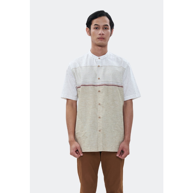 MANZONE Kemeja Koko Lengan Pendek GHANID