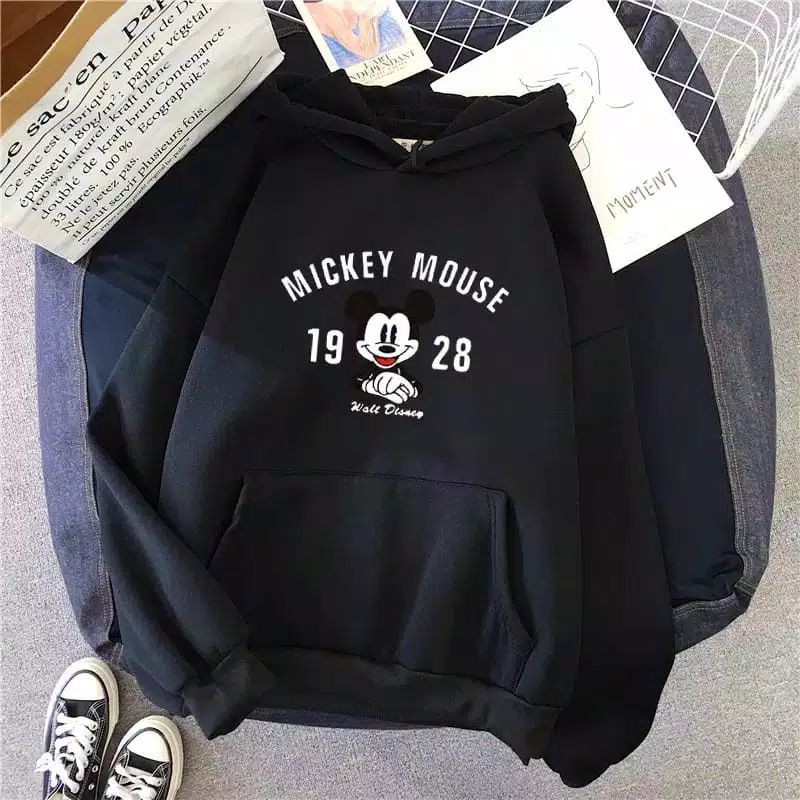 MICKEY 1928 SWEATER HOODIE WANITA PRIA KEKINIAN TERMURAH