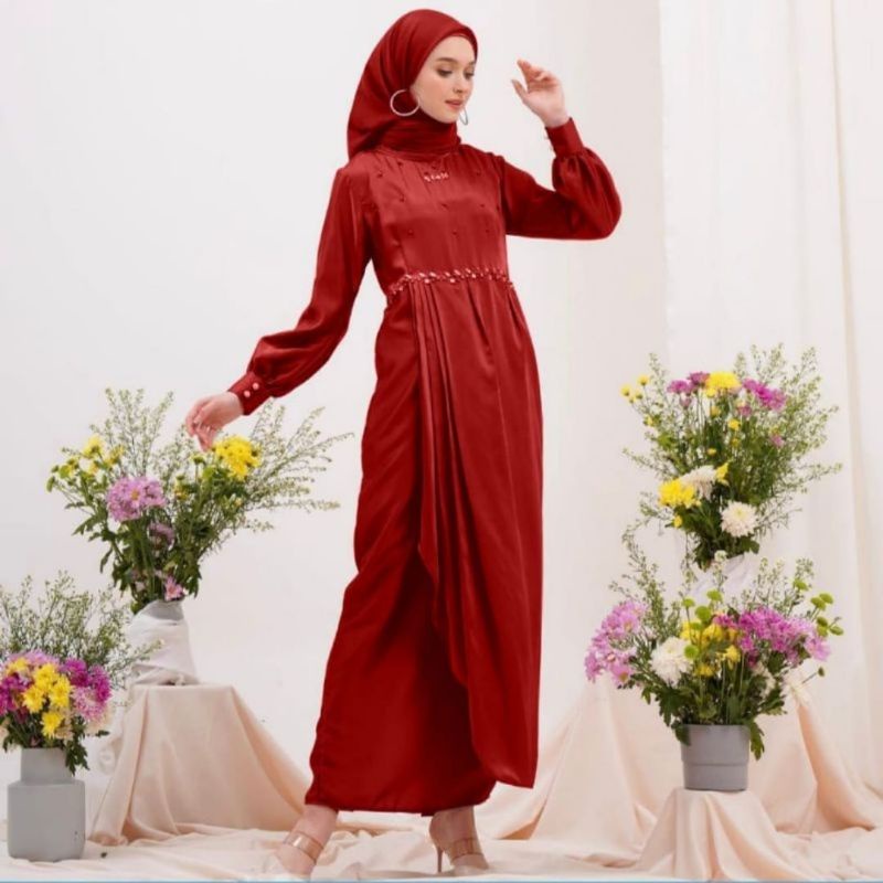 SELIA MAXY DRESS KONDANGAN KEKINIAN GAMIS SERAGAM BRIDESMAID GAMIS WARNA SAGE GAMIS SETELA MAXMARA BAHAN LICIN GAMIS KONDANGAN JUMBO XXL LD 120CM GAMIS POLOS TEBAL PREMIUM GAUN SILK GAMIS LEBARAN TERBARU OUTFIT KONDANGAN