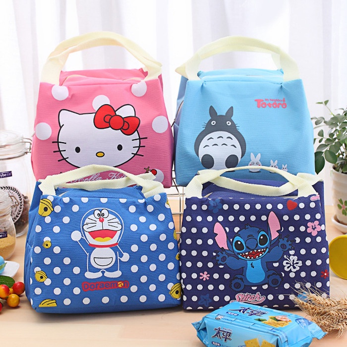 [EMD777] Tas Bekal Tempat Makan Lunch Box Kartun Karakter Cooler Bag