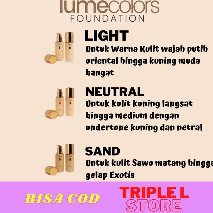 LUMECOLORS FOUNDATION FULL COVERAGE ORIGINAL KECANTIKAN MAKEUP