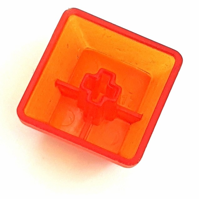 Keycap CLV 1U orange polos blank replacement keyboard button tombol