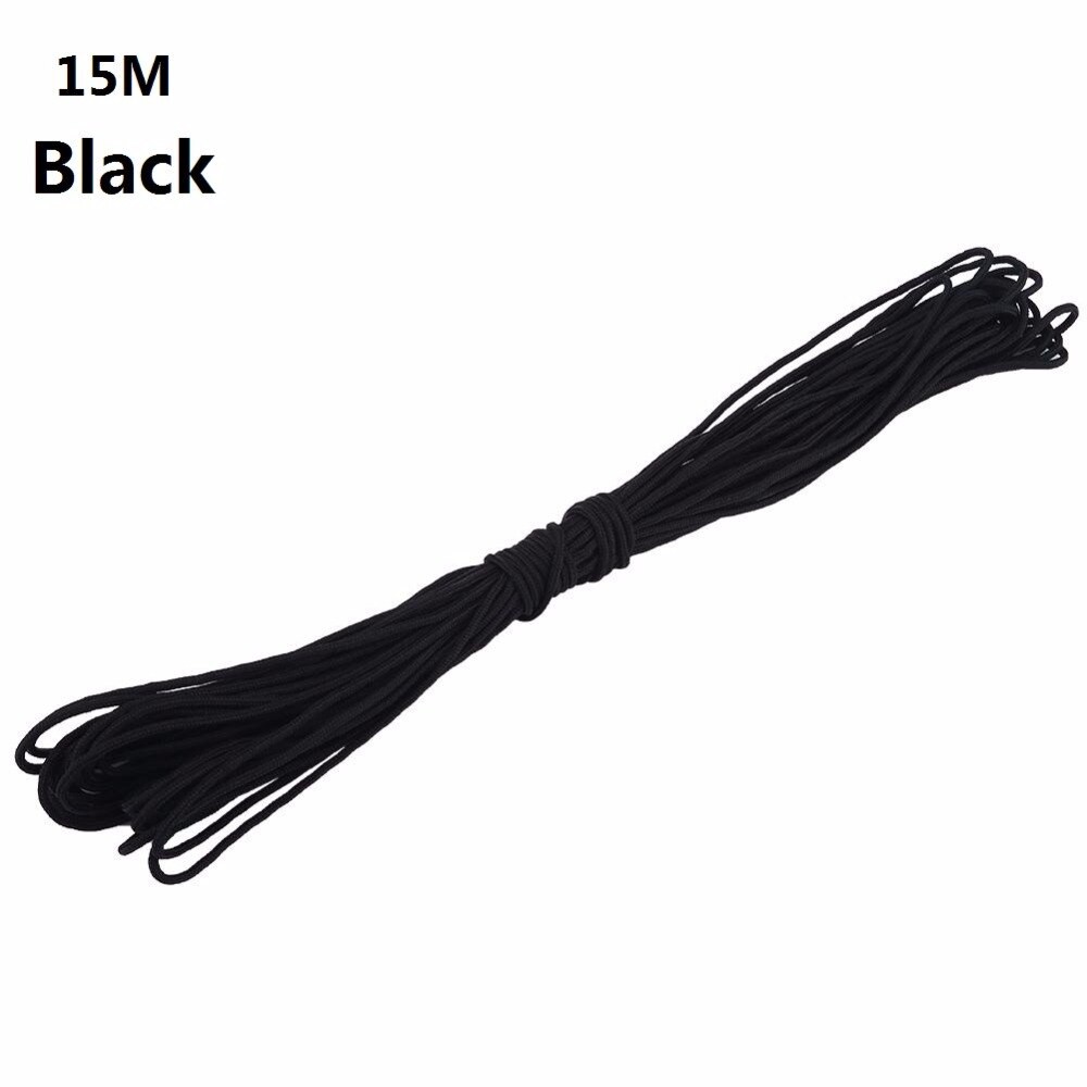 IMPORT 15/31/100M 2mm Dia Single Strand Survival Paracord 550 Parachute Cord Tinder Outdoor Hiking